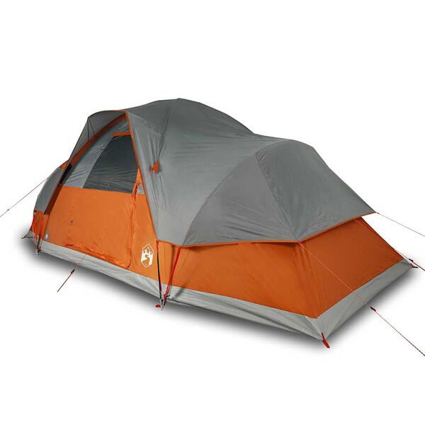 vidaXL Family Tent Dome 9-Person Orange Waterproof