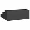 vidaXL Garden Planter Black 90 x 90 x 35 cm Cold-rolled Steel