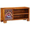 vidaXL TV Cabinet Multicolour 90x30x45 Solid Wood Acacia