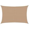 vidaXL Sunshade Sail 160 g/m² Taupe 3.5x4.5 m HDPE