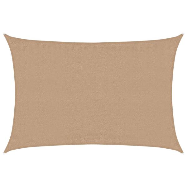 vidaXL Sunshade Sail 160 g/m² Taupe 3.5x4.5 m HDPE