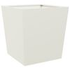 vidaXL Garden Planters White 2 pcs 50x50x50 cm Steel