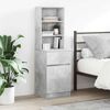 vidaXL Bedside Cabinet Concrete Grey 39x35x125 cm Engineered Wood