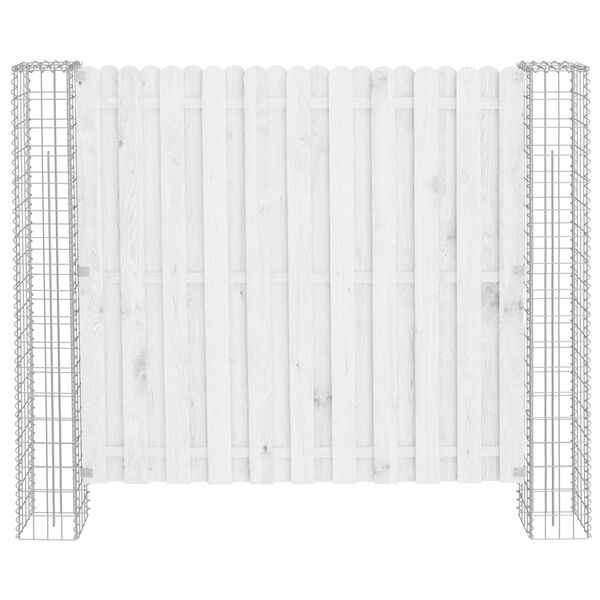 vidaXL Fence Post 2 pcs Silver 20 x 20 x 190 cm Metal