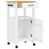 vidaXL Kitchen Trolley MONZA 48x40x88.5 cm Solid Wood Pine