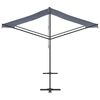 vidaXL Free Standing Awning Blue and White 300x300 cm Fabric and Steel