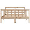 vidaXL Bed Frame without Mattress 120x190 cm Small Double Solid Wood Pine
