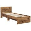 vidaXL Bed Frame with Headboard Old Wood 75 x 190 cm Engineered Wood