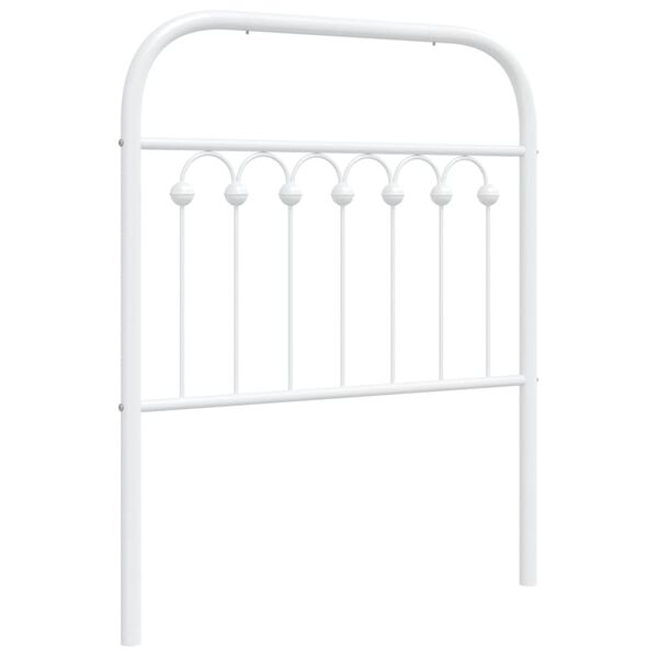 vidaXL Metal Replace Headboard White 75 cm