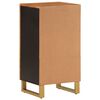 vidaXL Side Cabinet Brown and Black 40x33.5x75 cm Solid Wood Mango