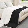 vidaXL Throw Blanket Black 240 x 270 cm Fleece