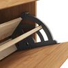 vidaXL Shoe Cabinet ASKIM Brown 85 x 35 x 108 cm Solid Pine wood