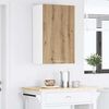vidaXL Hanging Cabinet with Door Artisan Oak and White 50 x 31 x 80 cm