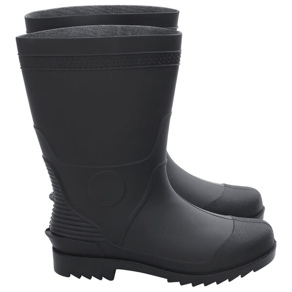 vidaXL Rain Boots Black Size 41 PVC