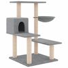 vidaXL Cat Tree with Sisal Scratching Posts Light Grey 82.5 cm
