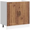 vidaXL Sink Base Cabinet "Lucca" Old Wood Engineered Wood