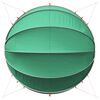 vidaXL Pool Dome Folding Manual Green 500 x 500 x 236 cm