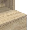 vidaXL Bedside Cabinet Sonoma Oak 39x35x125 cm Engineered Wood