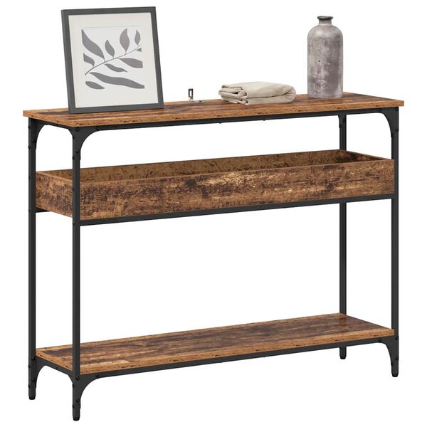 vidaXL Console Table Old wood 100 x 29 x 75 cm Engineered wood