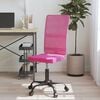 vidaXL Office Chair Height Adjustable Pink Mesh Fabric