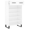 vidaXL Shoe Cabinet White 60x35x105 cm Engineered Wood