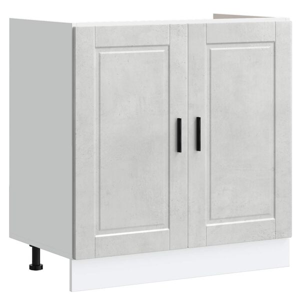 vidaXL Sink Base Cabinet with Storage Porto 2 pcs Grey Engineered wood
