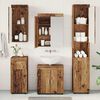vidaXL Bathroom Furniture Set with Door TULUM Old Wood Engineered Wood