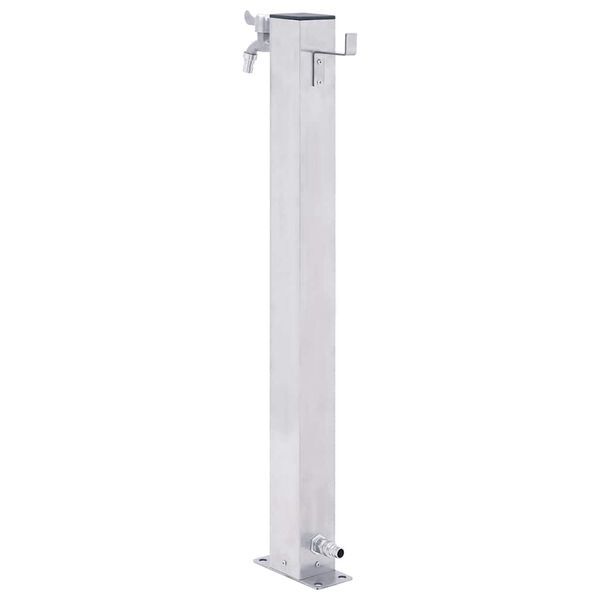 vidaXL Garden Water Column 100 cm Stainless Steel Square