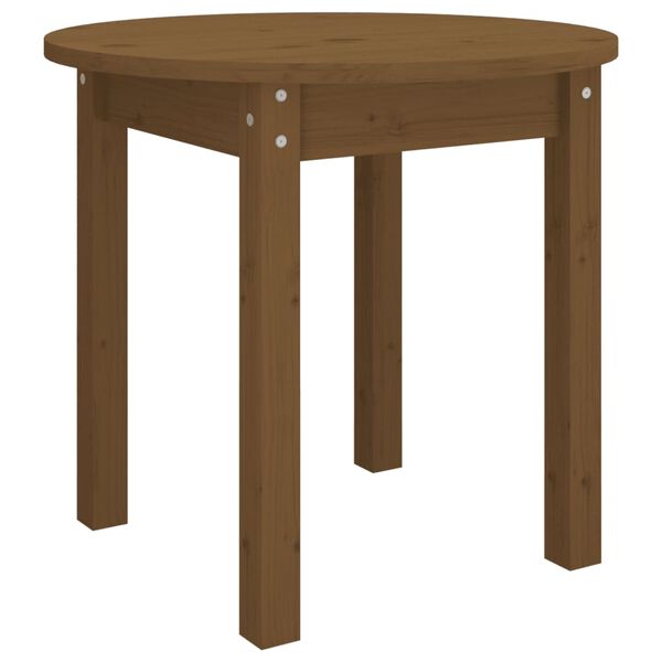 vidaXL Coffee Table Honey Brown &Oslash; 45x40 cm Solid Wood Pine