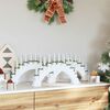 vidaXL Christmas Candle Arch with 10 LED Candles 3 pcs White