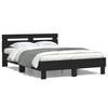 vidaXL Bed Frame without Mattress Black 120x190 cm Small Double