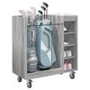 vidaXL Golf Cabinet with Wheel Plain Grey Sonoma 90 x 45 x 98 cm