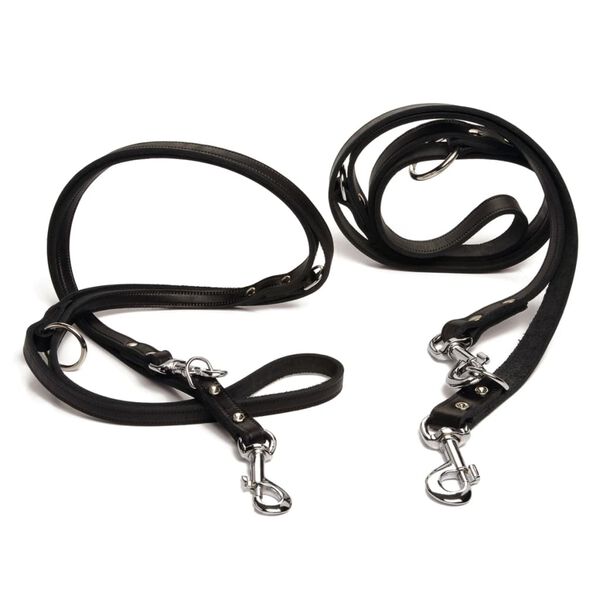 Beeztees Training Leash Leather Black 200x1.8 cm 736392