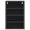 vidaXL Hanging Cabinet Riga Black 40x29.5x60 cm Engineered Wood