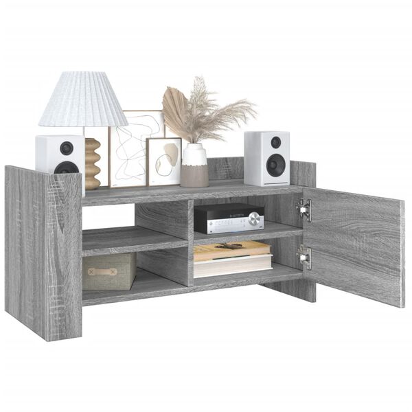 vidaXL TV Cabinet Grey Sonoma 80x35x40 cm Engineered Wood