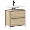 vidaXL Bathroom Basin Cabinet with Drawers Sonoma Oak 60x34.5x60 cm