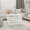 vidaXL Coffee Table High Gloss White 55x55x43 cm Engineered Wood