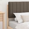 vidaXL Bed Frame with Upholstered Headboard Taupe 90 x 190 cm