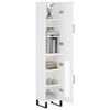 vidaXL Highboard White 34.5x34x180 cm Engineered Wood