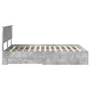 vidaXL Bed Frame Concrete Grey 135 x 190 cm Engineered Wood