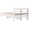 vidaXL Bed Frame without Mattress White 90x190 cm Single Solid Wood Pine