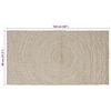 vidaXL Area Rugs Rectangular Natural and White 80 x 150 cm Jute