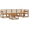 vidaXL Outdoor Sofa Set 6 pcs Natural Solid Acacia Wood