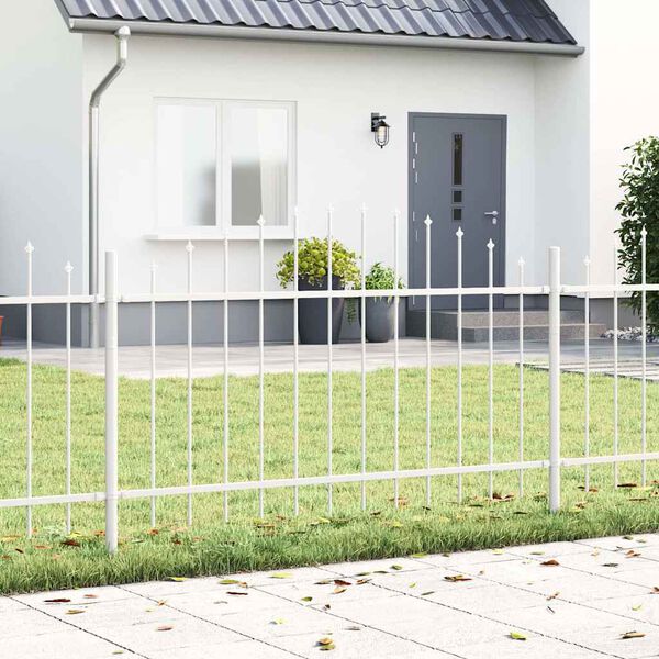 vidaXL Garden Fence White 170 x 100 cm