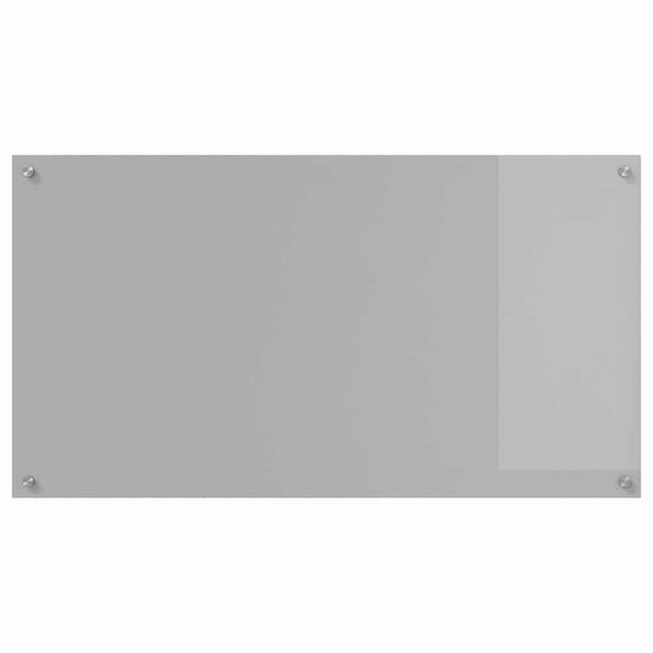 vidaXL Kitchen Backsplash Light grey 110 x 60 x 0.6 cm Tempered Glass