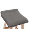 vidaXL Bar Stools 2 pcs Dark Grey Fabric
