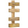 vidaXL Magazine Wall Rack 30x11x72 cm Solid Mango Wood