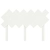 vidaXL Bed Headboard White 122.5x3x80.5 cm Solid Wood Pine