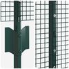 vidaXL Fence with Post Green 1 x 100 m Steel and PVC