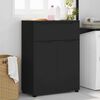 vidaXL Bathroom Cabinet Black 72.5 x 36.5 x 100 cm Engineered Wood